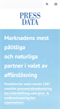 Mobile Screenshot of pressdata.se