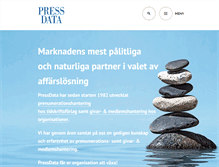 Tablet Screenshot of pressdata.se